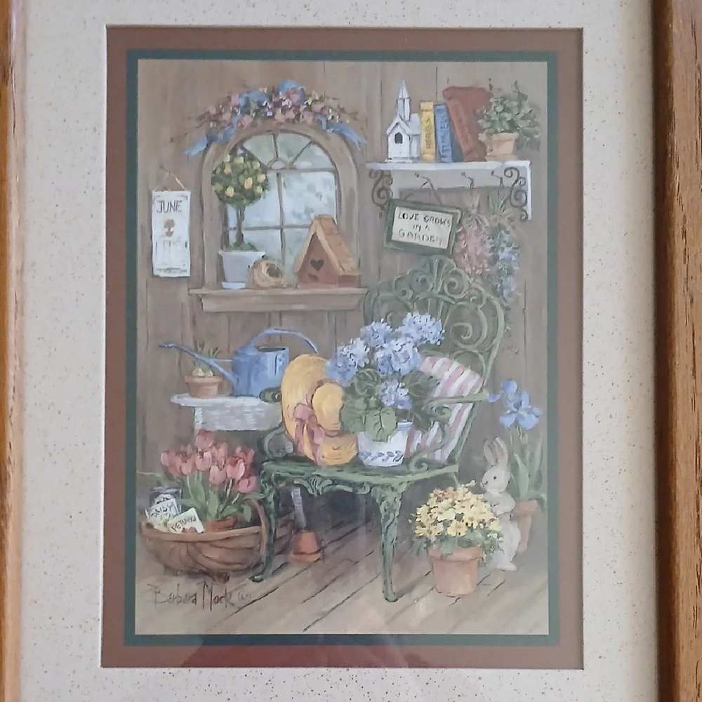 2 Home Interiors Barbara Mock Garden Print Set